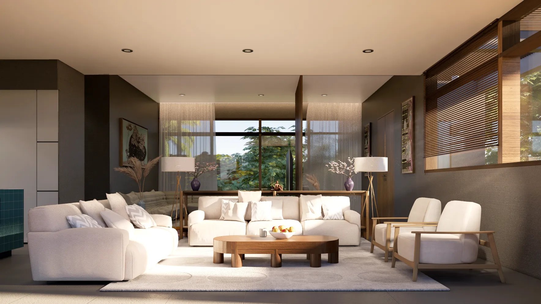 Pahili Loft Lamai — гостиная пентхауса